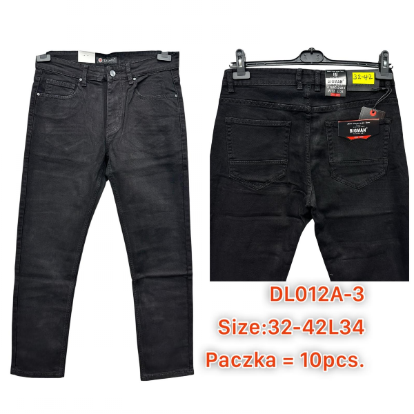 Spodnie męskie jeans Roz 32-42, 1 Kolor .Paczka 10 szt